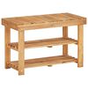 vidaXL Estanter&iacute;a de zapatos de madera maciza de acacia 70x32x46 cm