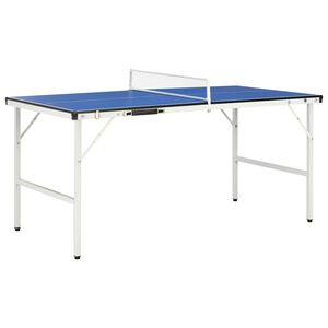 vidaXL Mesa de ping pong de 1,52 m con red (152 x 76 x 66 cm), color azul