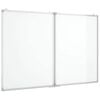 vidaXL Pizarra magn&eacute;tica plegable aluminio 100x80x1,7 cm