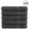 vidaXL Toallas de sauna SOLUND 25 uds antracita 80x200 cm 600 gsm