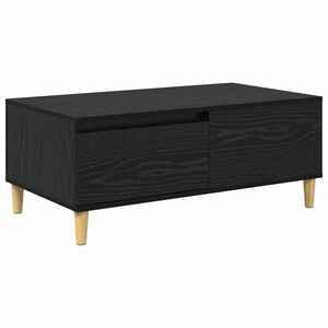 vidaXL Mesa de Caf&eacute; Roble Negro 90 x 50 x 35 cm Madera de ingenier&iacute;a