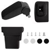 vidaXL Reposabrazos para coche ABS negro 17x32x(37-53) cm