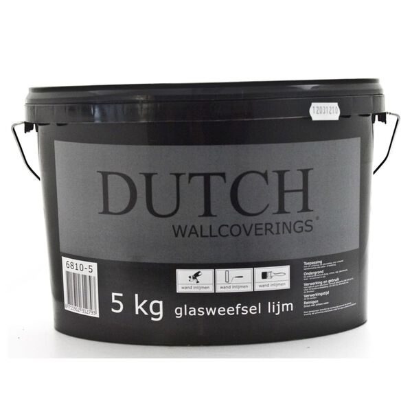 DUTCH WALLCOVERINGS Cola para papel pintado de fibra de vidrio 5 kg