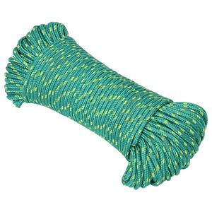 vidaXL Cuerda multiusos 3 mm 100 m Verde PP 67,5 kg Carga m&aacute;x.