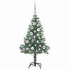 vidaXL &Aacute;rbol de Navidad Artificial Nevado con Luz LED Verde y 120 cm