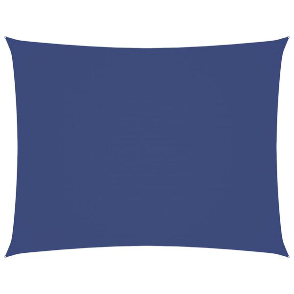 vidaXL Toldo de vela rectangular tela Oxford azul 6x7 m