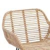 vidaXL Silla de Bar 2 pcs Natural 55 x 52 x 92 cm Ratan e Hierro