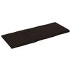 vidaXL Tablero mesa madera tratada borde vivo marr&oacute;n 120x50x(2-4) cm