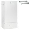 vidaXL Horno Ahumador 3 uds. 44,5 x 29 x 83 cm Acero galvanizado