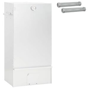 vidaXL Horno Ahumador 3 uds. 44,5 x 29 x 83 cm Acero galvanizado