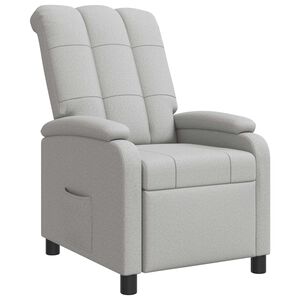 vidaXL Recliner Gris Nube Tela