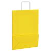vidaXL Bolsas de papel con asas 250 uds amarillas 26x12x35 cm