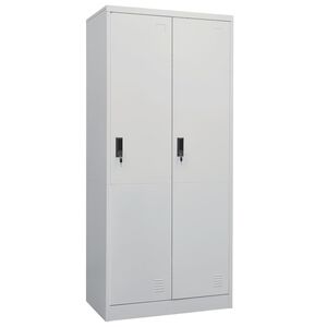 vidaXL Armario de acero gris claro 80x50x180 cm