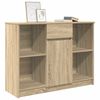 vidaXL Aparador con caj&oacute;n roble Sonoma 101x35x76 cm madera ingenier&iacute;a