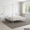 vidaXL Estructura cama con dosel sin colchón metal blanco 180x200 cm