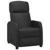 vidaXL Sill&oacute;n reclinable de cuero sint&eacute;tico negro