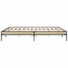 vidaXL Estructura cama madera ingenier&iacute;a metal roble Sonoma 200x200 cm