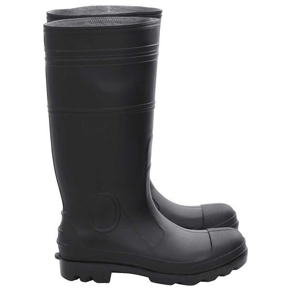 vidaXL Botas de agua negro n&uacute;mero 43 PVC