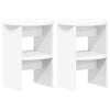 vidaXL Armario auxiliar 2 pcs &Oslash;40 x 50 cm Madera de ingenier&iacute;a