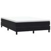 vidaXL Cama box spring con colch&oacute;n terciopelo negro 160x210 cm