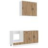 vidaXL Unidad de cocina LUCCA 5 uds. Roble artisan