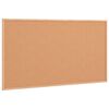 vidaXL Tablero de corcho con marco de madera de pino macizo 100x55 cm