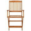 vidaXL Comedor de jard&iacute;n plegable 3 piezas madera maciza de acacia