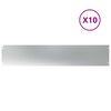 vidaXL Bordes para c&eacute;sped 10 uds 20x103 cm acero galvanizado