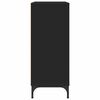 vidaXL Aparador con caj&oacute;n Negro 79,5 x 33 x 82 cm Madera de ingenier&iacute;a
