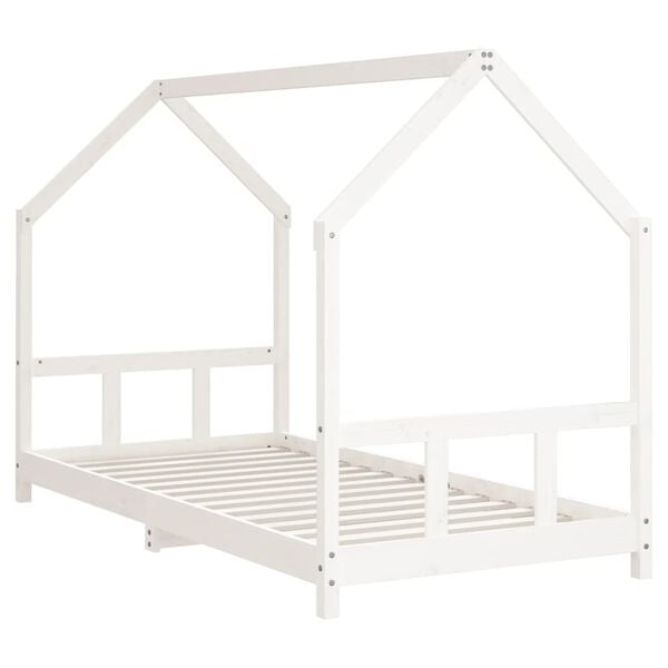 vidaXL Estructura de cama para niños madera de pino blanco 90x190 cm