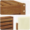 vidaXL Juegos de sof&aacute;s 9 pcs Natural y Crema Madera de Acacia S&oacute;lida