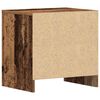 vidaXL Armario de Noche con caj&oacute;n 2 pcs Madera vieja 45 x 34 x 44,5 cm