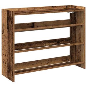vidaXL Zapatero madera contrachapada madera vieja 80x25x62 cm