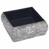 vidaXL Lavabo m&aacute;rmol negro 30x30x13 cm