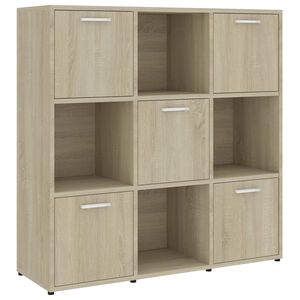 vidaXL Estanter&iacute;a madera contrachapada color roble Sonoma 90x30x90 cm