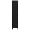 vidaXL Alacena Roble Negro 69,5 x 34 x 180 cm Madera contrachapada