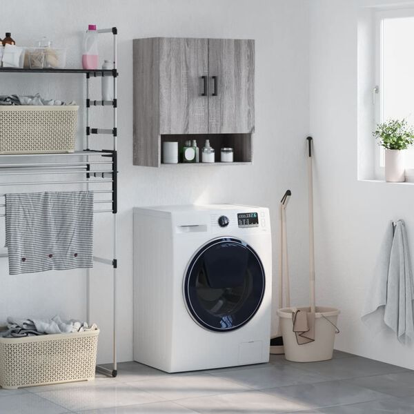 vidaXL Armario de pared madera de ingeniería gris Sonoma 60x31x70 cm