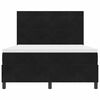 vidaXL Cama tipo Box Spring con colch&oacute;n Negro 140 x 190 cm Terciopelo