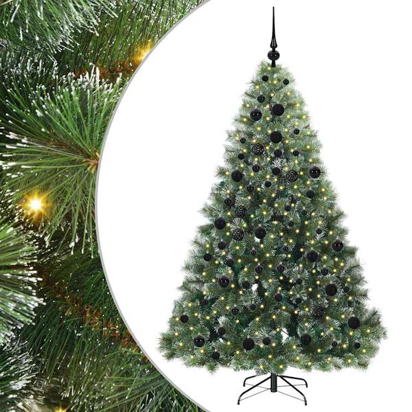 vidaXL &Aacute;rbol de Navidad artificial con 300 LED Verde 180 cm PE y PVC