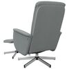 vidaXL Sill&oacute;n reclinable con reposapi&eacute;s tela gris claro