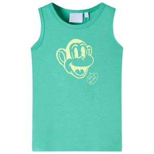 vidaXL Camiseta de tirantes infantil verde 92