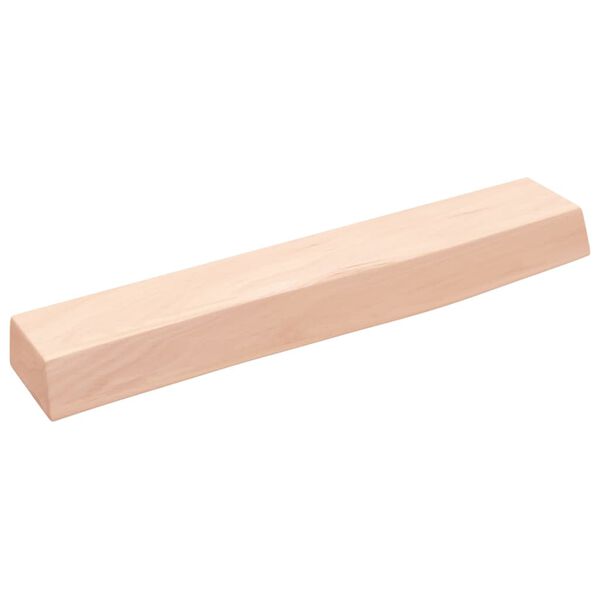 vidaXL Estante de pared madera maciza de roble sin tratar 60x10x6 cm