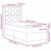 vidaXL Cama tipo Box Spring Gris Claro 80 x 200 cm Terciopelo