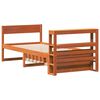 vidaXL Estructura de cama sin colchón madera maciza marrón 90x190 cm