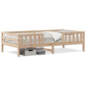 vidaXL Estructura de cama sin colch&oacute;n madera maciza de pino 100x200 cm