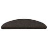 vidaXL Alfombrilla autoadhesiva de escalera 10 uds negro 56x17x3 cm