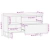 vidaXL Mueble de TV Marr&oacute;n 80 x 33,5 x 46 cm Madera de mango maciza