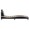 vidaXL Estructura de cama Viana con LED sin colch&oacute;n negro y blanco 90x190cm