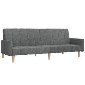 vidaXL Sof&aacute; cama de 2 plazas tela gris claro