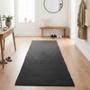 vidaXL Alfombras de &aacute;rea Rectangular Gris oscuro 80 x 250 cm yute